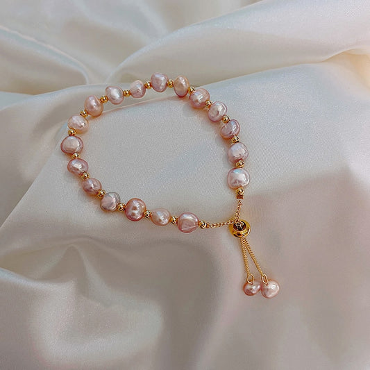 Elegant natural pearl bracelet