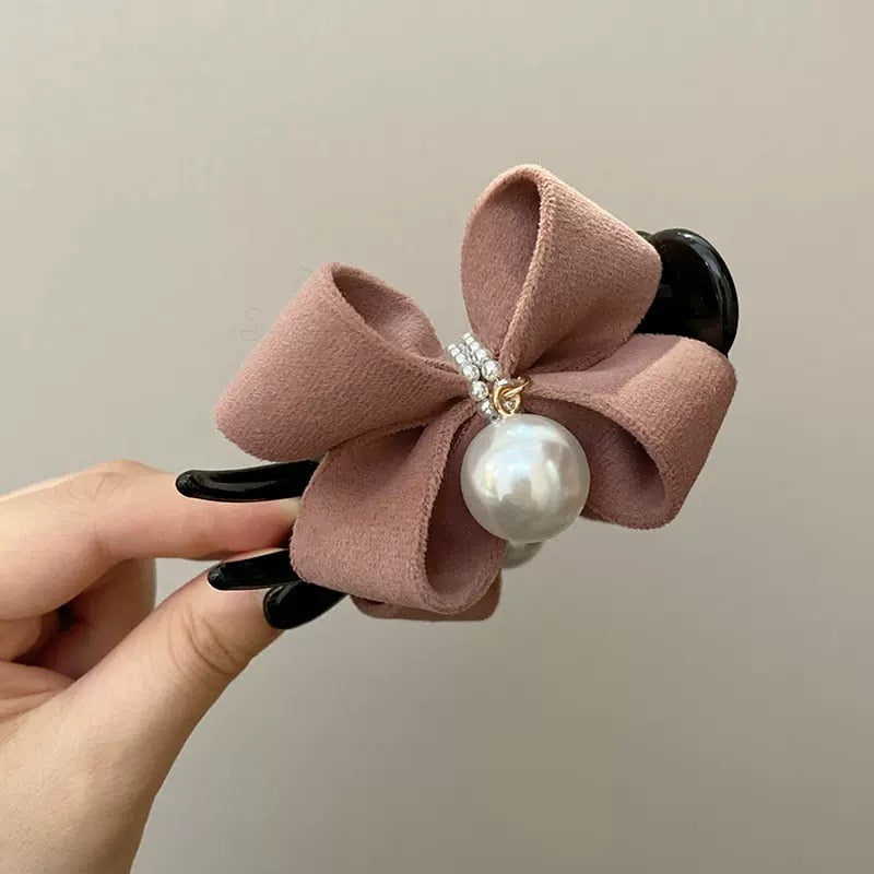 Pearl hair clip (Korean fashion)