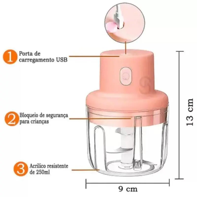 Mini Triturador Elétrico (250ml)