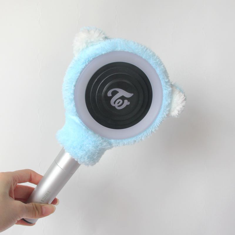 Capinha de pelúcia para lightstick (Twice)