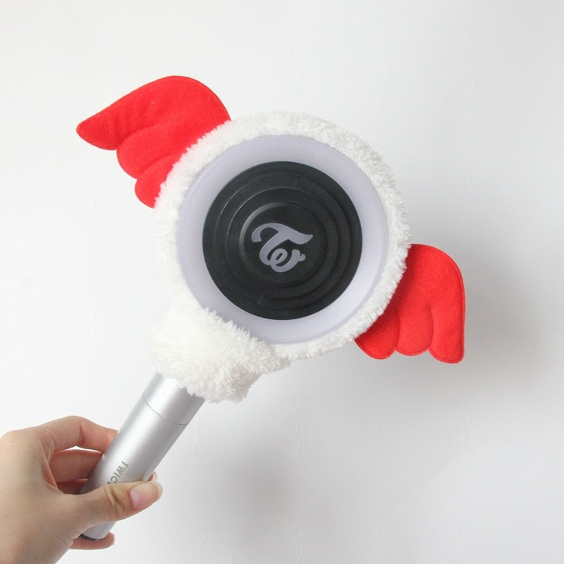 Capinha de pelúcia para lightstick (Twice)