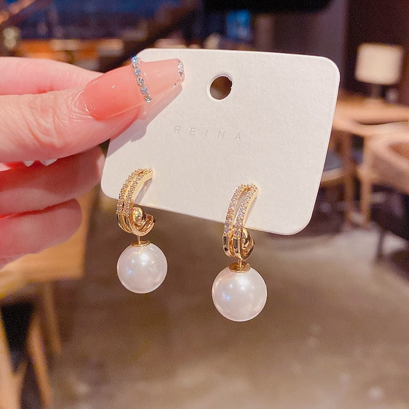 Classic Korean Pearl Earrings (Various Models)