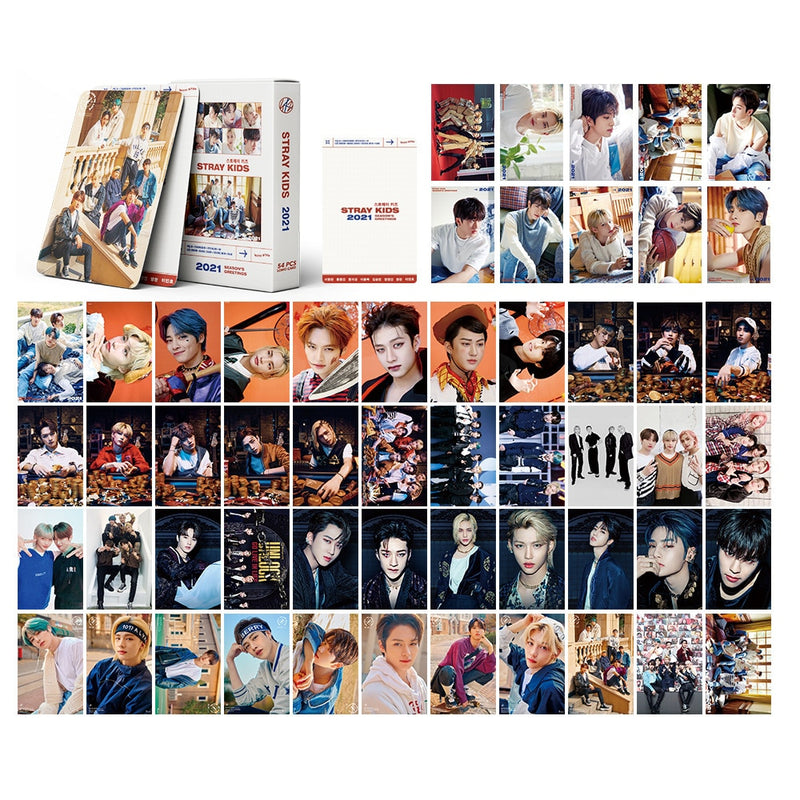 Kit c/ 54 Photocards Stray Kids (Várias opções)