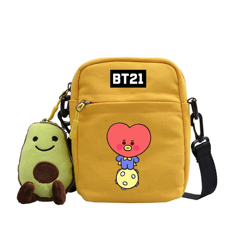 Bolsa BT21 (BTS) Cores e personagens variados