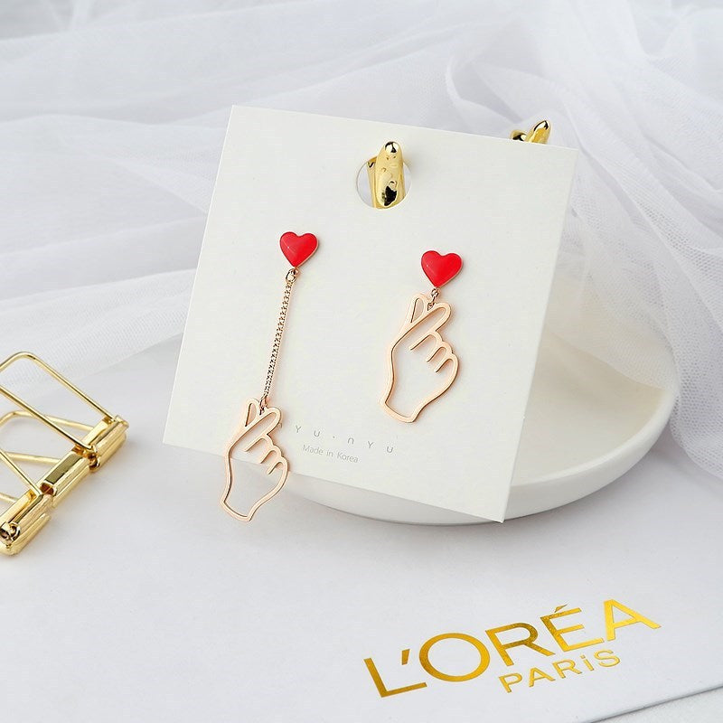 Korean "I Love You" Earring (Saranghae)