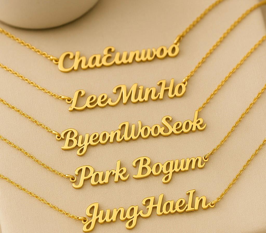 Colar Personalizado - Nome do seu idol/ator preferido