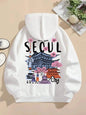 Moletom com capuz - "Hello from SEOUL"