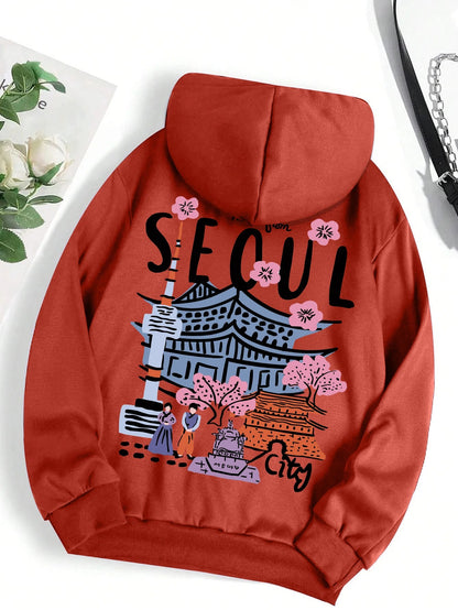 Moletom com capuz - "Hello from SEOUL"