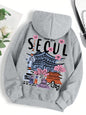 Moletom com capuz - "Hello from SEOUL"