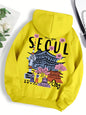 Moletom com capuz - "Hello from SEOUL"